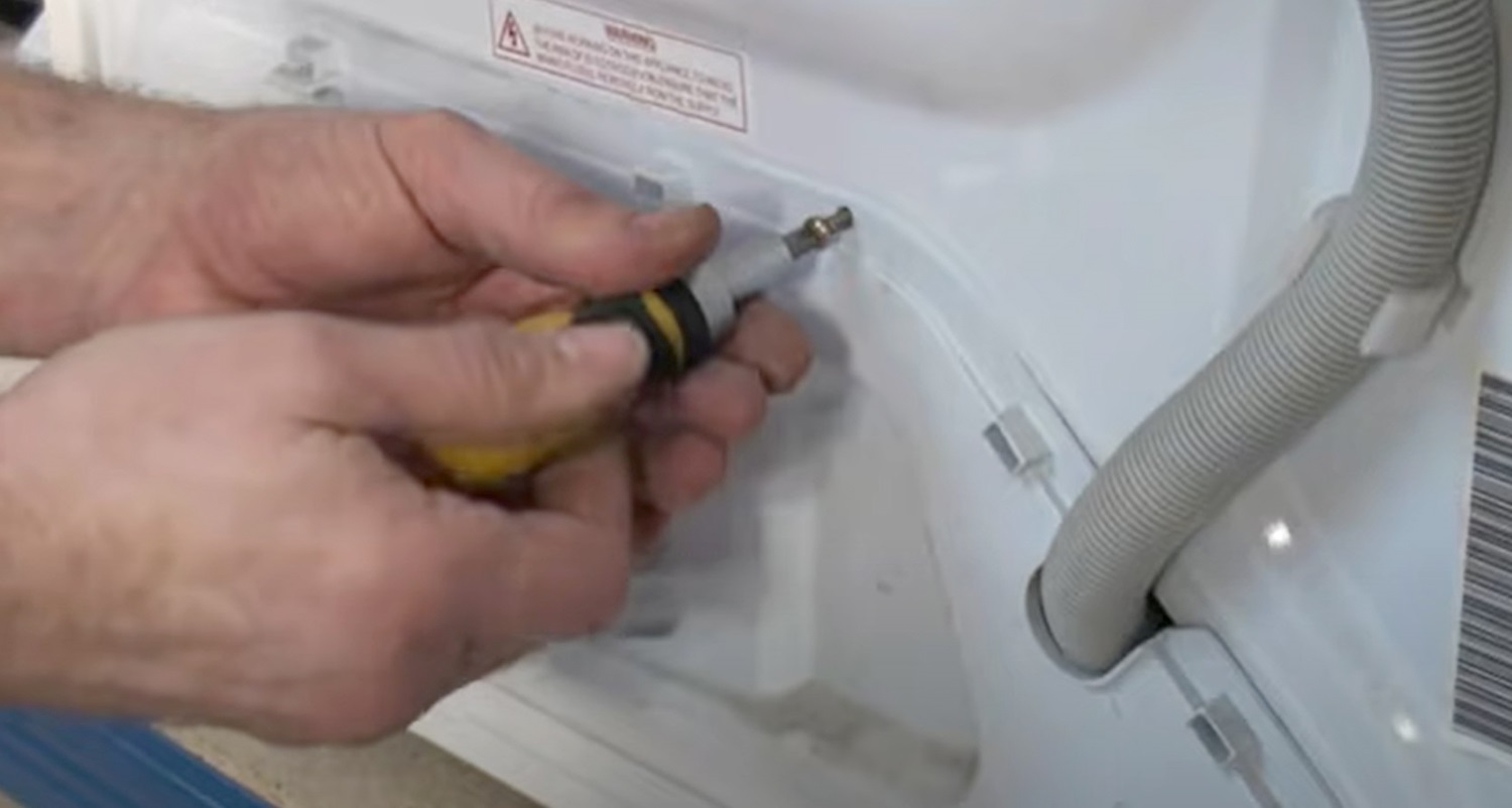 How to fit a pump to a hotpoint washing machine remove rear cover